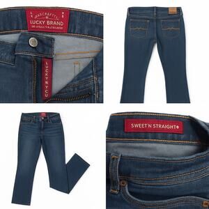 Lucky Brand Sweet’N Straight Jeans Women’s 8/29R –Medium Wash Straight Leg Denim